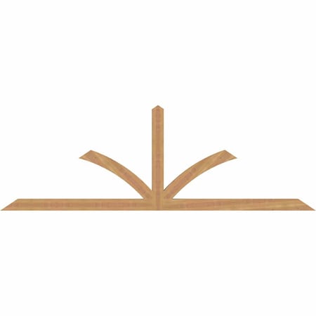 Ekena Millwork Richland Smooth Timber Gable Bracket, Western Red Cedar, 96"W x 32"H x 3 1/2"D x 3 1/2"F, 8/12 Pitch GBW096X32X0404RIC00SWR